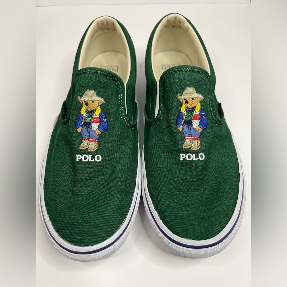 Polo by Ralph Lauren  Bear Keaton Cowboy Hat Slip Ons